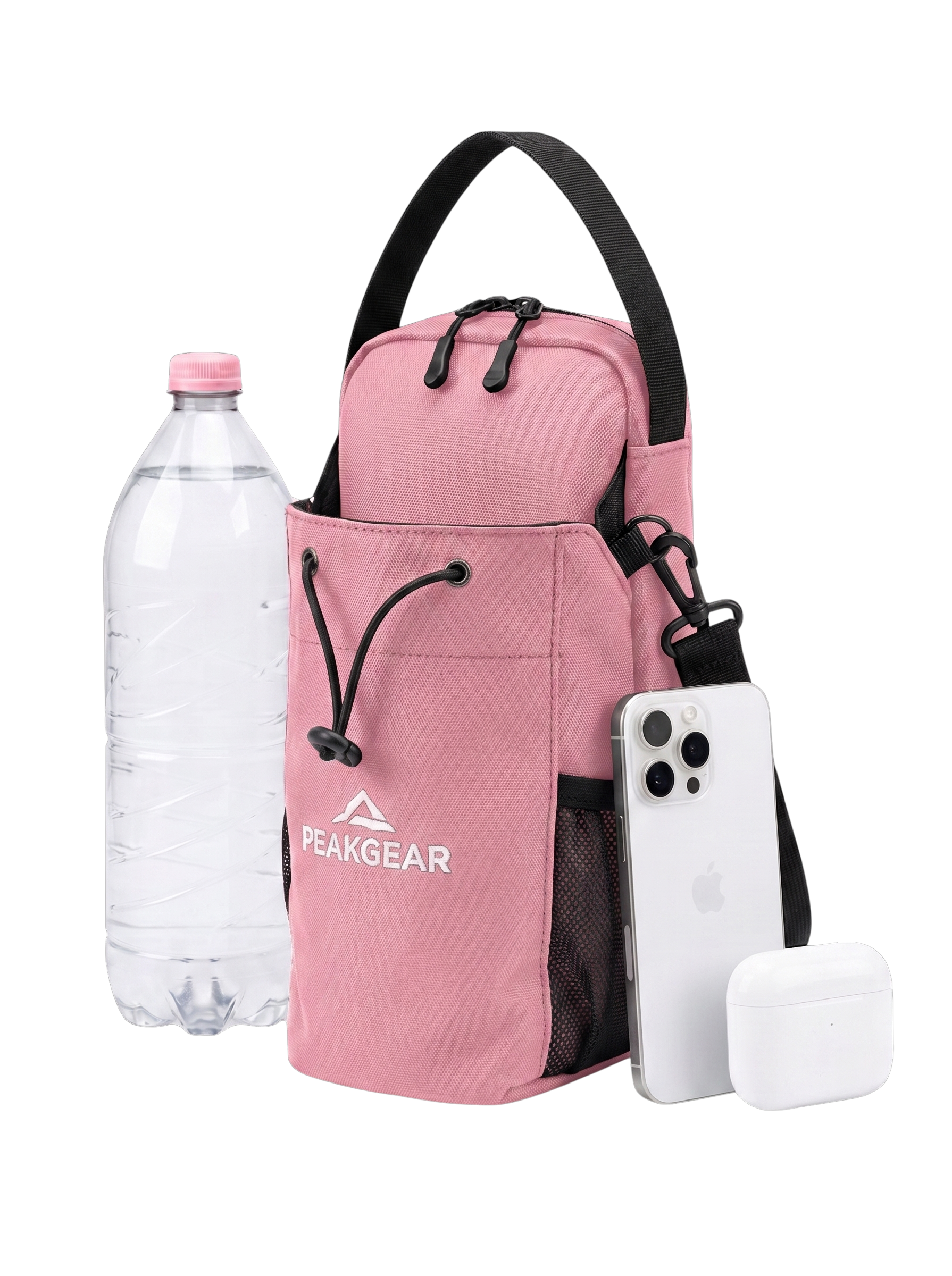 Rózsaszín PEAKGEAR edzőtáska mágneses rögzítéssel