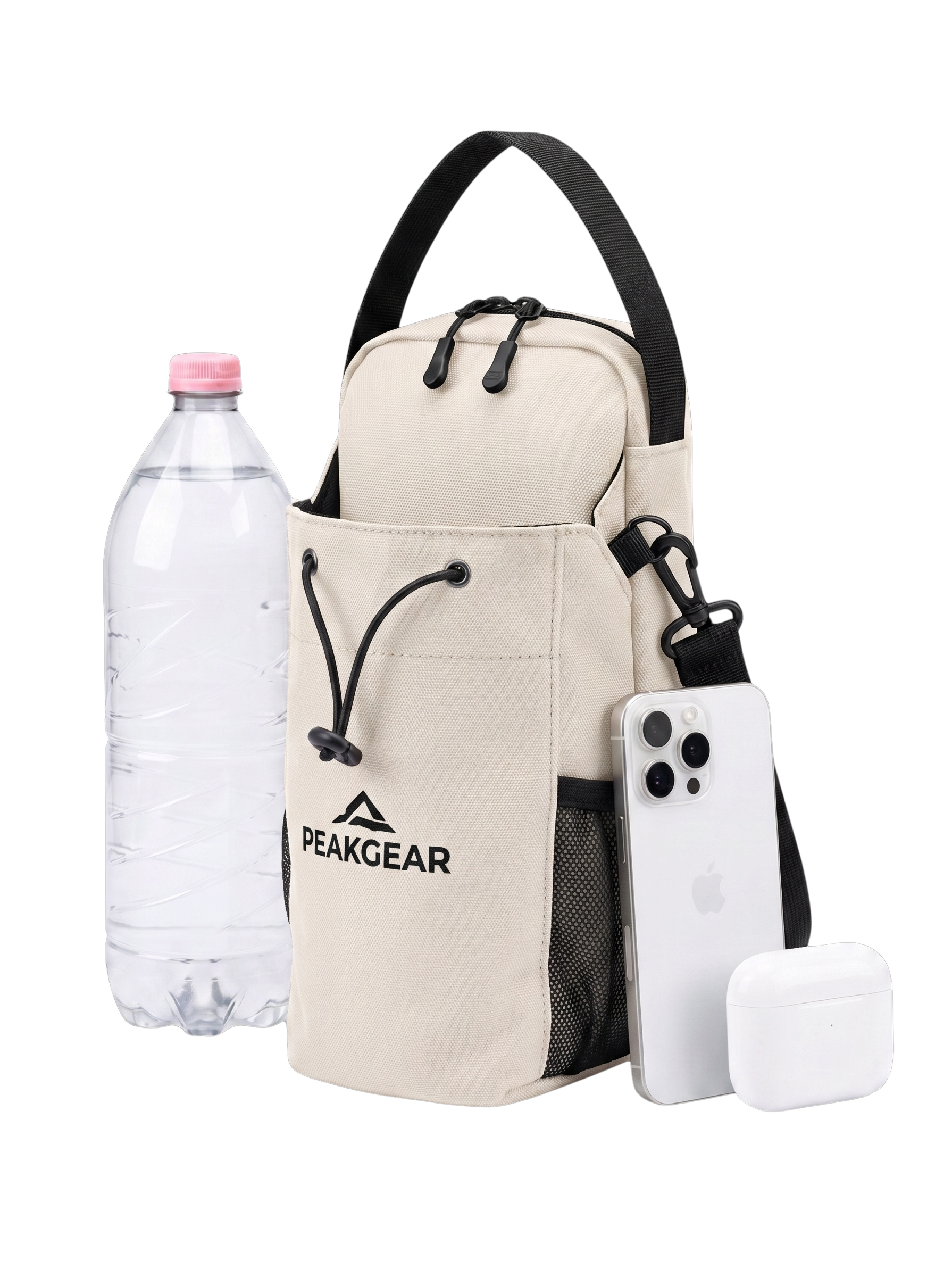 Fehér PEAKGEAR edzőtáska mágneses rögzítéssel